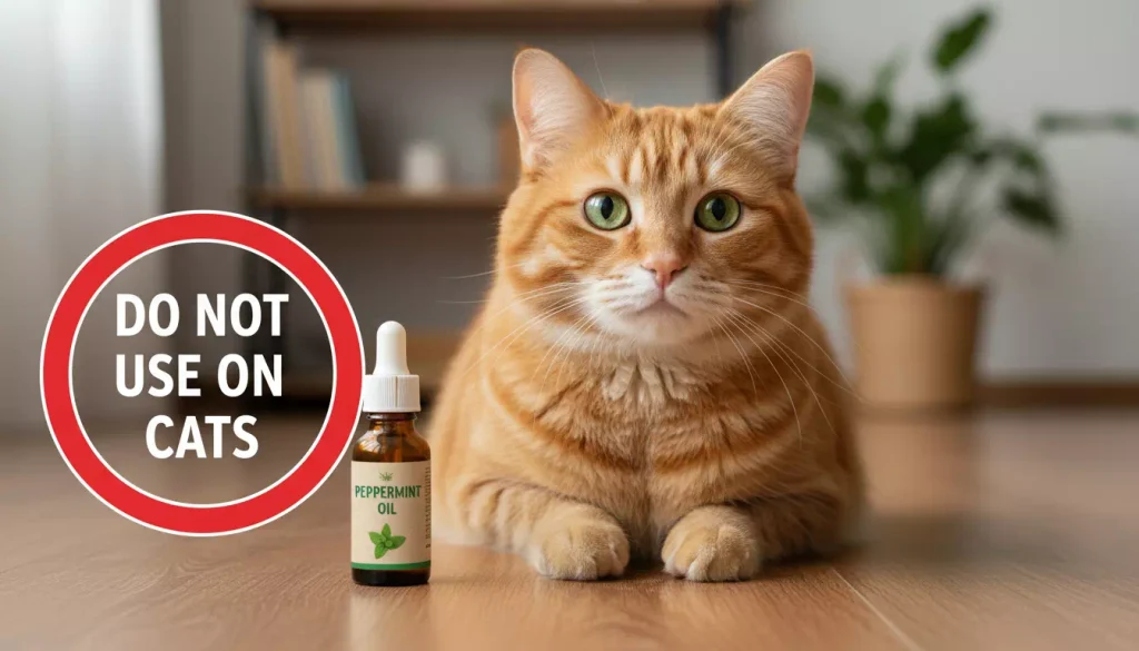 猫とハッカオイル