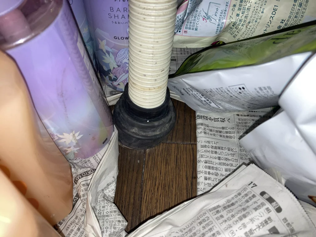 流し台とゴムカバー