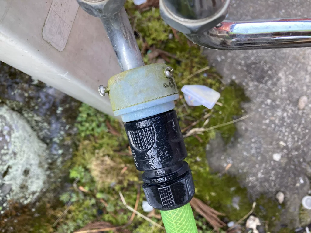 水漏れしていない継手